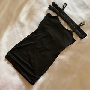 Black Multi-Strap Bodycon Dress Size S